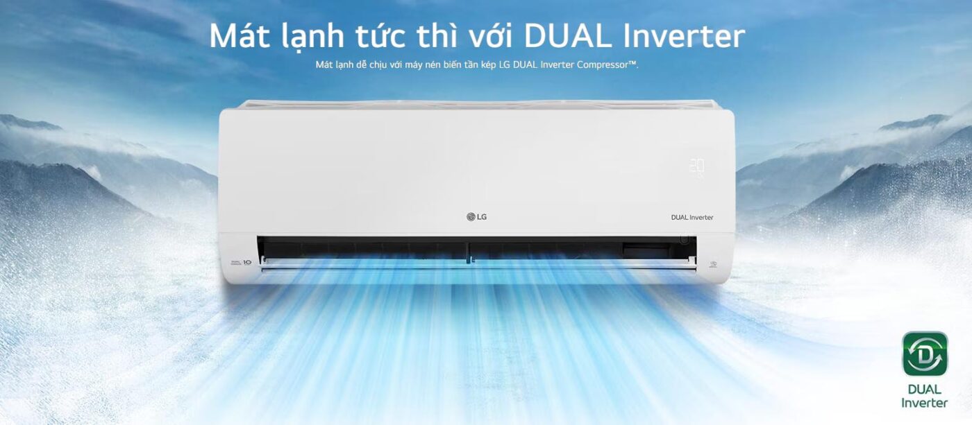 Máy lạnh - LG Inverter 1.5 HP IEC12G1 - Xuất xứ Thái Lan